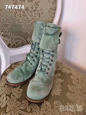 Естествен велур, 40 номер. Кубинки/боти, снимка 14 - Дамски боти - 54099767