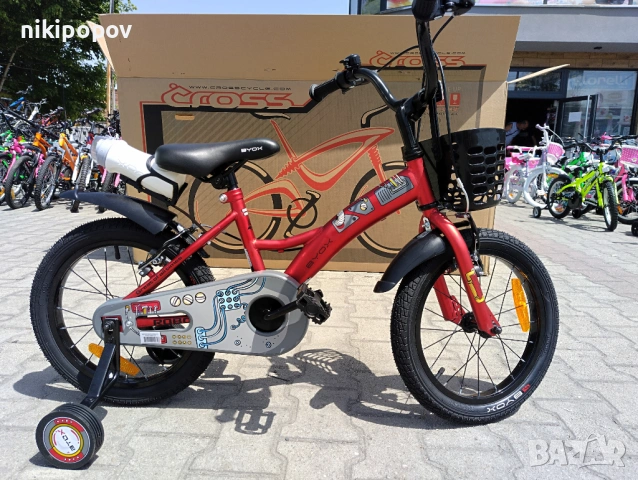 BYOX Детски велосипед 16" ROBO червен