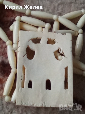 Огърлица гердан от слонова кост 51929, снимка 3 - Колиета, медальони, синджири - 52196151