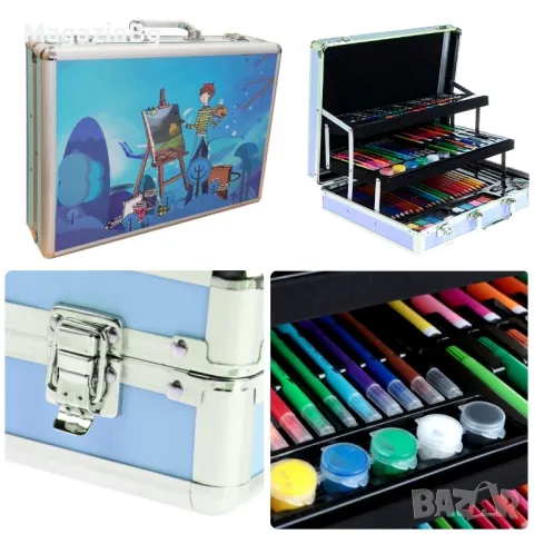 Комплект за рисуване в куфар, 158 части , снимка 2 - Рисуване и оцветяване - 49652275
