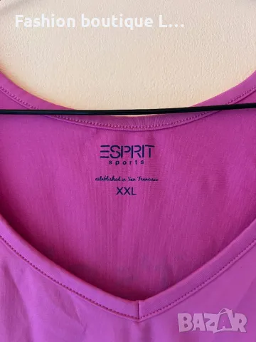 Esprit оригинален спортен цикламен потник 🩷 XL размер 🩷 , снимка 2 - Потници - 46930124