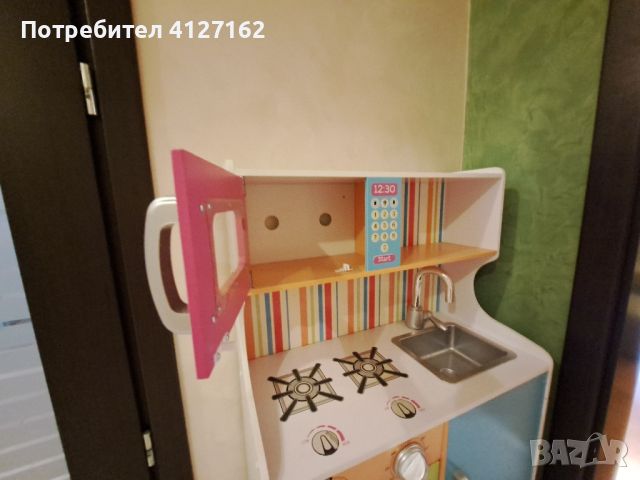 Детска дървена  кухня , снимка 2 - Игри и пъзели - 46334933