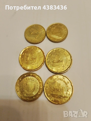 монети от 10 и 20 цента, снимка 2 - Нумизматика и бонистика - 54272291