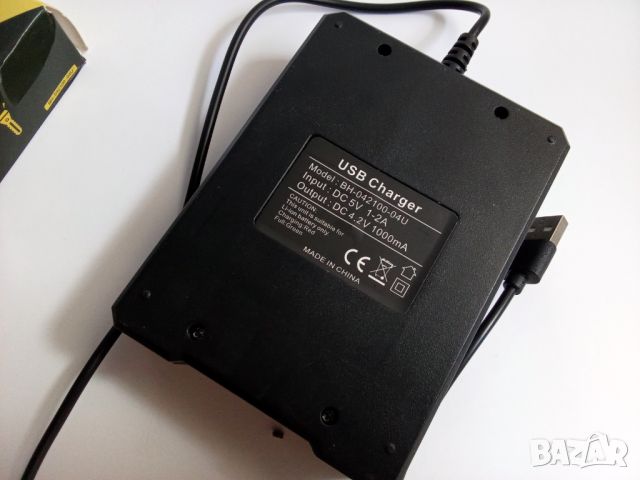 Универсално USB зарядно устройство за батерии 18650 Универсално интелигентно зарядно устройство с 4, снимка 4 - Друга електроника - 46452901