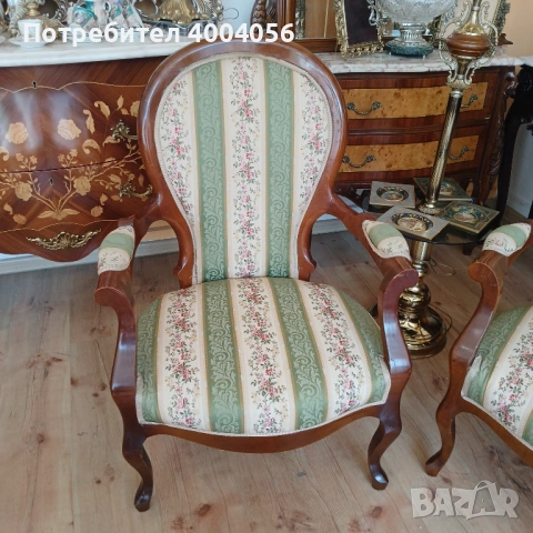 Две кресла, снимка 5 - Антикварни и старинни предмети - 53574096