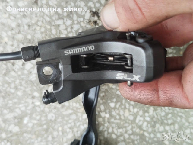 Предна хидравлична спирачка за велосипед колело Shimano slx , снимка 2 - Части за велосипеди - 39663402