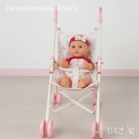 Комплект от 16 части с бебе, количка и аксесоари, снимка 2 - Кукли - 52885787
