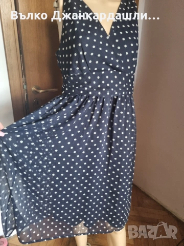 Рокля на точки Vero Moda, размер L, снимка 3 - Рокли - 53190242