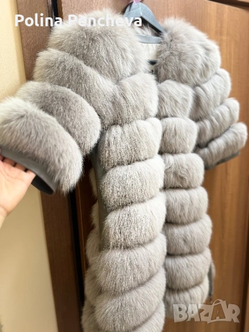 Палто -естествен косъм лисица 