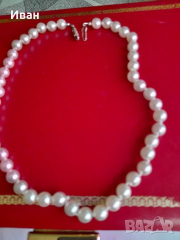 Сребърни накити перли и други , снимка 18 - Колиета, медальони, синджири - 46396371