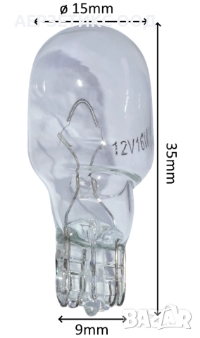 КРУШКА W16W 16W 12V, снимка 2 - Аксесоари и консумативи - 52373950