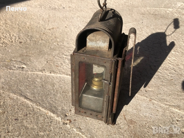 стара военна лампа /фенер/ - WWI-WWII - GERMANY, снимка 3 - Антикварни и старинни предмети - 50890330
