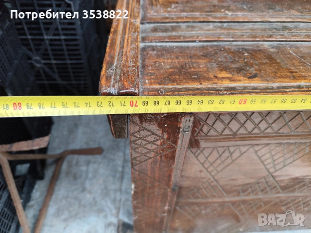 Стара ракла с дърворезба , снимка 5 - Антикварни и старинни предмети - 54225397