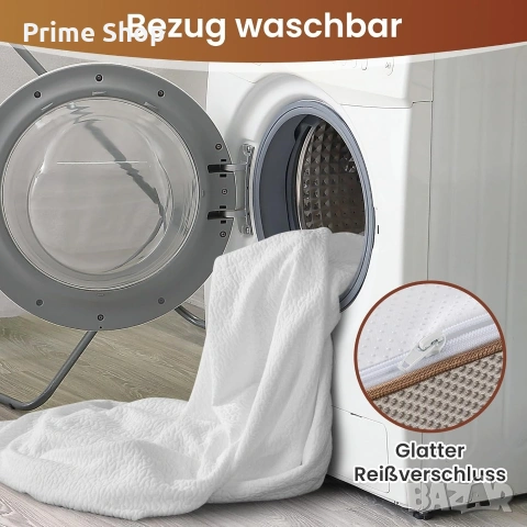 90x200см - Топ матрак BedStory, 7.5 см с мемори пяна и перящ се калъф , снимка 6 - Матраци - 53749811