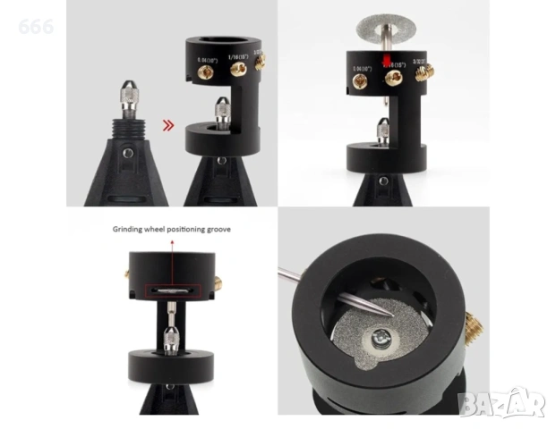 Уред за заточване на волфрамови електроди за TIG заваряване с 4 месингови водещи, снимка 6 - Други инструменти - 53238889