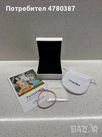 Гривна Pandora розово-златиста, снимка 5 - Гривни - 54007386