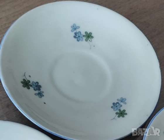 Чинийки с незабравки* БГ порцелан на "Китка", снимка 3 - Сервизи - 51112210