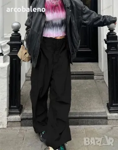 Дамски свободни ретро панталони с връзки, 4цвята , снимка 17 - Панталони - 50094757