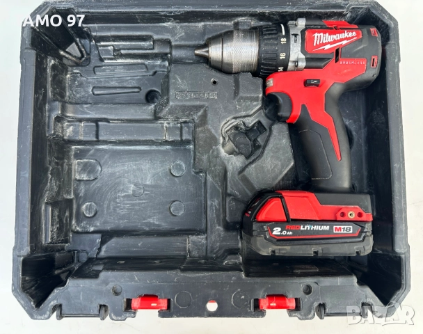Milwaukee M18 CBLPD - Акумулаторен безчетков ударен винтоверт 18V 2.0Ah, снимка 2 - Винтоверти - 52979593