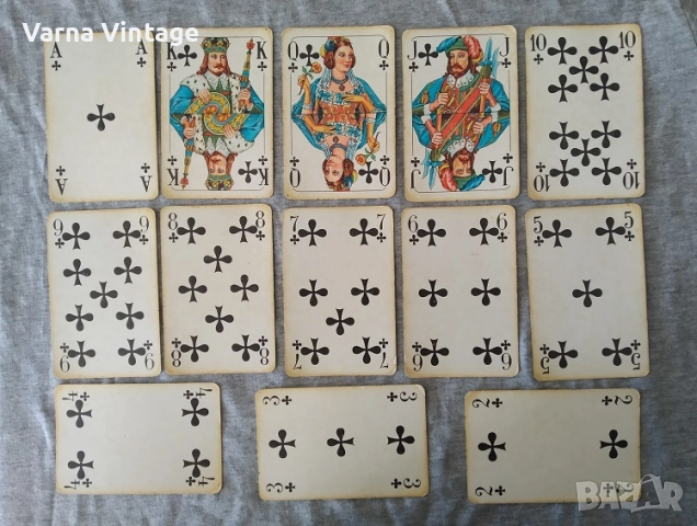 Чифт редки тестета карти в оригинален кожен калъф. COEUR ГДР Германия., снимка 12 - Карти за игра - 52224664