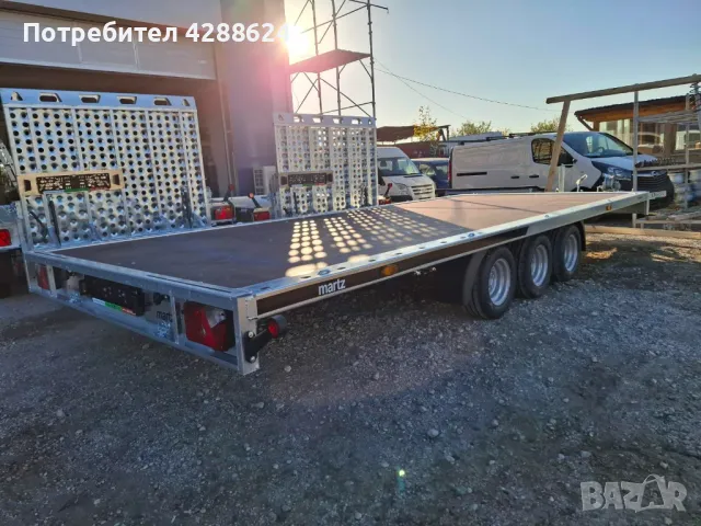 НОВА платформа MARTZ GT Plateau 500 3500kg, снимка 3 - Ремаркета - 47829542