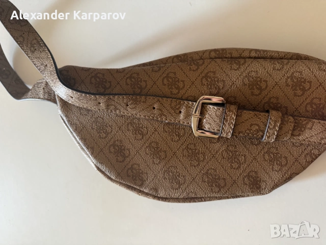 GUESS Monogram Belt Bag / Waist Bag-Чисто нова, носена 1 път, снимка 3 - Чанти - 53638516