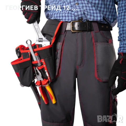 Паласка за колан, 8 джоба, държатели за чук и клещи MTX - 902429, снимка 7 - Клещи - 50601876