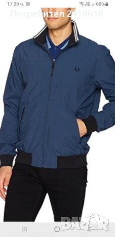 Fred Perry The Brentham Jacket Mens Size M Пролет - Есен ОРИГИНАЛ! Мъжко Яке!