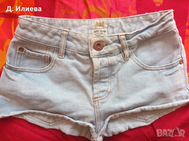 Къси Дънкови Панталони River Island , снимка 1 - Къси панталони и бермуди - 47533890