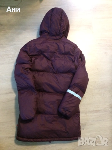 Дълго топло вишнаво яке., снимка 2 - Детски якета и елеци - 53588521