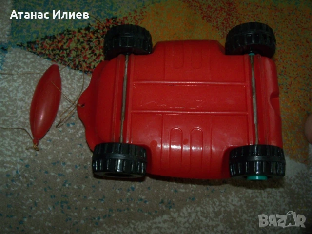 Голяма соц пластмасова кола играчка за дърпане, снимка 7 - Коли, камиони, мотори, писти - 50772899