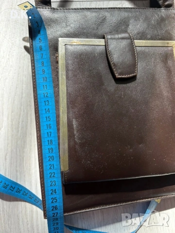 Чанта от естествена кожа -21.5х27х9см, снимка 5 - Чанти - 53937897