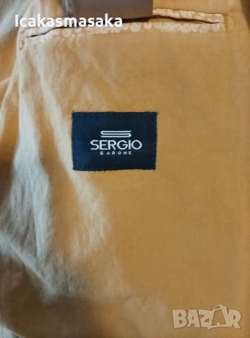 мъжко сако Sergio Barone, снимка 2 - Сака - 54014042