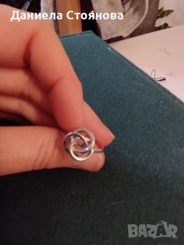 Сребърен пръстен - възелче