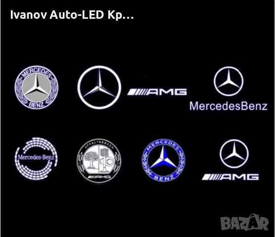 LED Лого Проектор Плафон За:Mercedes-Benz W203;R171;R199;W209;W240, снимка 2 - Аксесоари и консумативи - 48606205