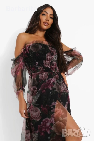 Рокля от тюл номер 38/М, снимка 3 - Рокли - 51889013