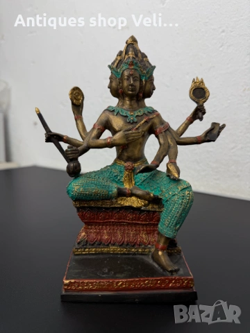 Бронзова статуетка на бог Брахма №7988 