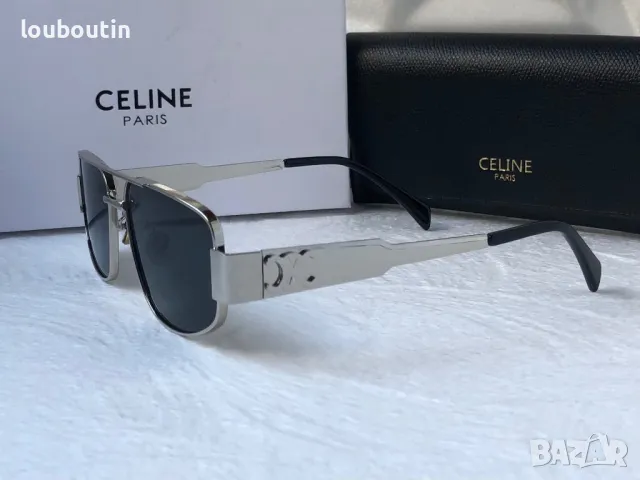 Celine 2024 дамски слънчеви очила овални два цвята сребърни златни, снимка 12 - Слънчеви и диоптрични очила - 47031947