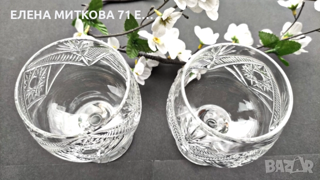 Кристални чаши 2 +1 +2, снимка 3 - Чаши - 52251175