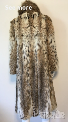 Meiko Fell екстравагантно палто косъм заек леопард принт, снимка 6 - Палта, манта - 53444950