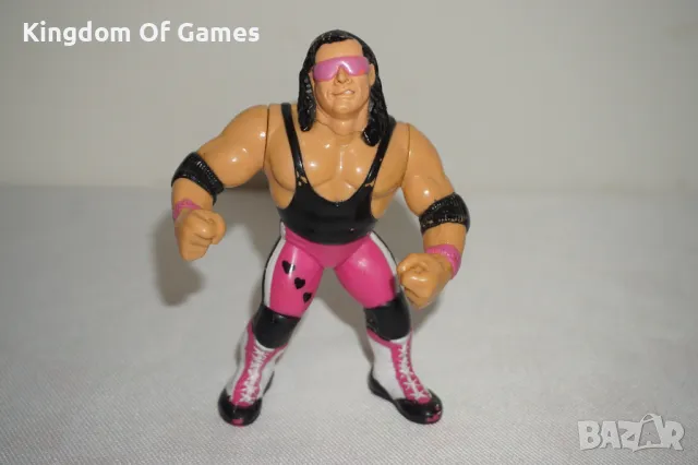 Рядка Оригинална Колекционерска Фигура На Bret Hitman Hart от 1991г Titan Sports INC FOR HASBRO INC, снимка 2 - Колекции - 49290939