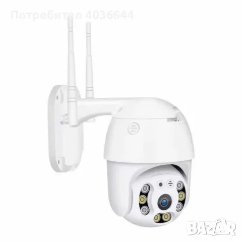 WIFI камера за видеонаблюдение, 8 MP 2160p, външно/вътрешно, 4x увеличение, въртене, снимка 1 - IP камери - 46939593