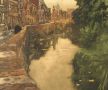 Картина Albert Baertsoen (1866-1922), d - Canal à Bruges, снимка 1 - Антикварни и старинни предмети - 45439793