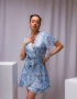 Синя ежедневна рокля , снимка 4