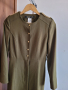 Дълго дамско палто ABACI в тъмно зелен цвят, снимка 1 - Палта, манта - 44953640