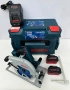 BOSCH GKS 18V-68 GC - Безчетков циркуляр 2x18V 5.5Ah като нов!, снимка 1