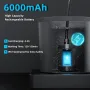 Преносим къмпинг душ с 6000mAh акумулаторна помпа и сгъваема кофа, снимка 2