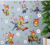 2 вид Зоотопия Зоотрополис zootopia Zootropolis герои самозалепващ стикер лепенка за стена мебел , снимка 1