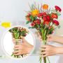 2 бр. Спираловиден държач за стеблото за цветя заа ваза, за икебана, прозрачен (S+L), снимка 6