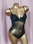 S Черно еластично, прозрачно боди , снимка 4